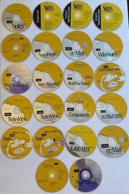 Vintage Lotus Notes CD Lot - 22 CDs from Business Partner Program