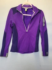 Womens Small Smartwool Pullover Sweater With Thumb Holes Purple See Pics 3733