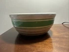 Hull Beehive Green Stripe Casserole Dish With No Lid.
