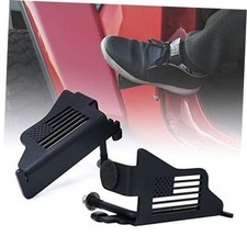 Foot Pegs Doors Off Hinge Foot Rest Pedal Compatible Black Flag Style for JL