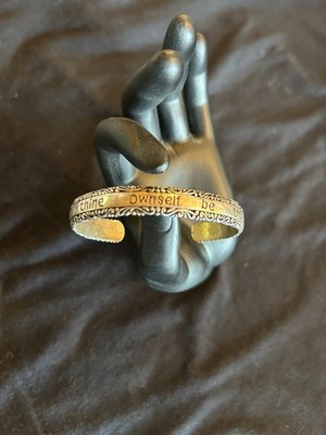''to thine oneself be true'', 3.1oz sterling silver, bracelet.