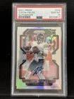 2021 Panini Prizm Silver Prizm Justin Fields Rookie Auto (RC) #334 PSA 10 GEM MT