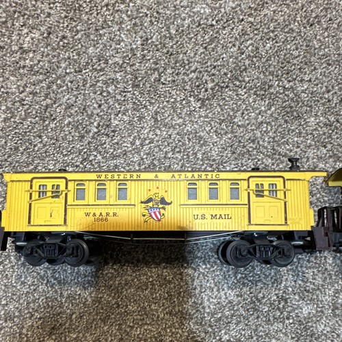 Coche de pasajeros Lionel Western & Atlantic calibre O correo de Estados Unidos amarillo/marrón 1876 | Condition: Used