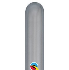 Chrome Silver 260 Animal Twist Qualatex Latex Balloons - 250 count
