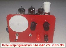 1set Regenerative DC Three Lamp Short Wave Tube Radio Kit CW SSB Receiver