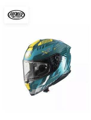 CASCO INTEGRALE MOTO PREMIER HELMETS HYPER XR  16581  GIALLO/BLU Unisex