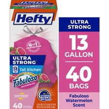 Ultra Strong 13 Gallon Trash Bags Tall Kitchen Trash Bags Pink Fabuloso