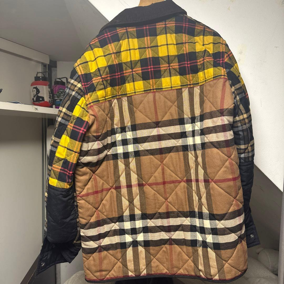 Burberry 2023 Check Patchwork Jacket Used Item Go… - image 6