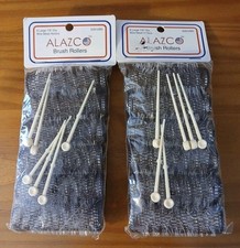 Brush Hair Rollers Large 2 Packs Of 6 Rollers and 6 Pins Vintage Style