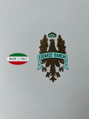 E.Bianchi Head Tube Decals – 6 Options – Silk Screen Printed Stickers