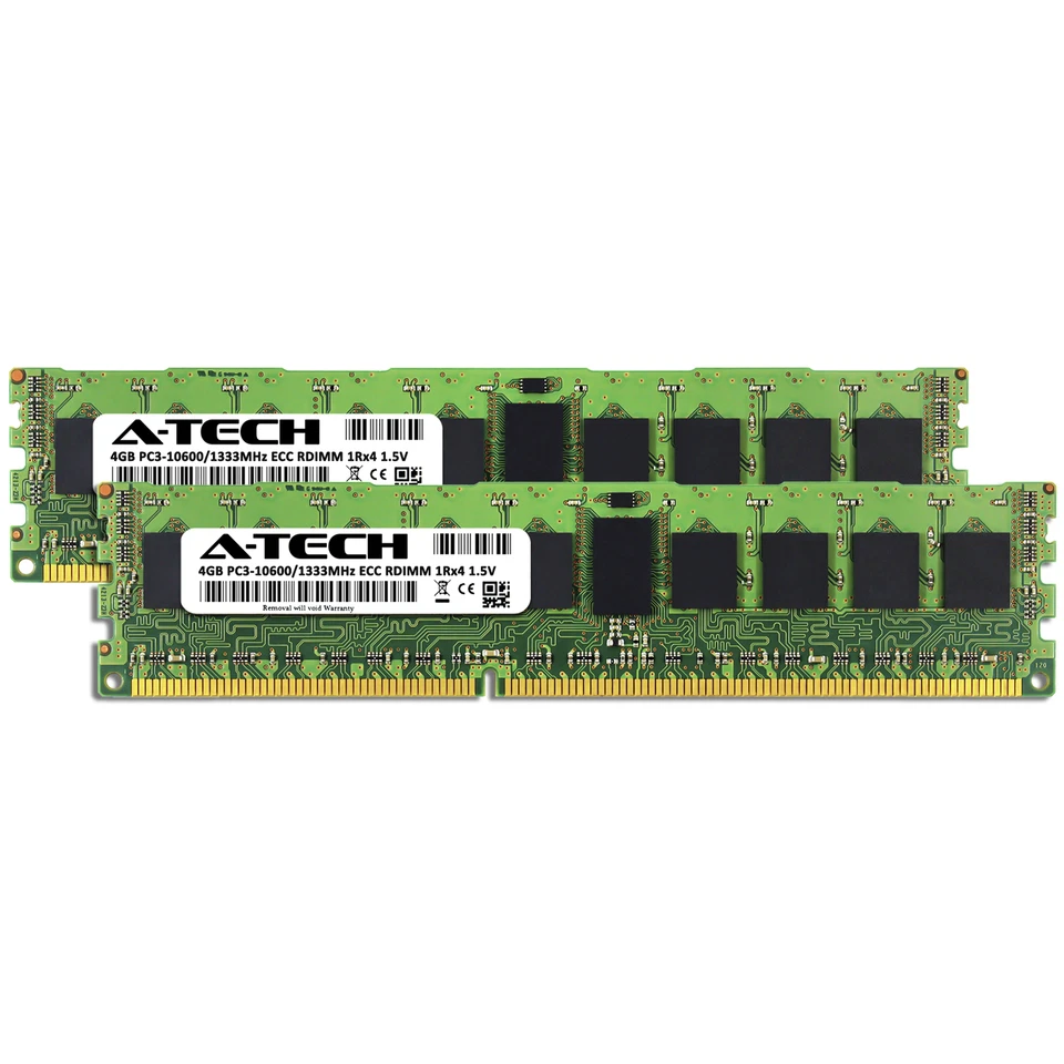 8GB 2x 4GB PC3-10600R RDIMM ASUS Z8NH-D12 Z8NR-D12 Z8PE-D18 Z9PX-Q32 Memory RAM - Image 2 of 3