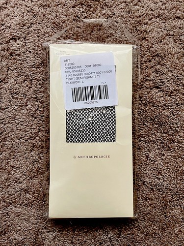 Anthropologie Edelstein Fischernetz Strumpfhose schwarz L - Bild 10 von 13