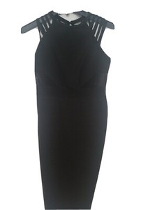 Bebe Black Strappy Bodycon Bandage Dress Sexy Zip Up Back Size M Ebay Bebe Black Strappy Bodycon Bandage Dress Sexy Zip Up Back Size M Ebay