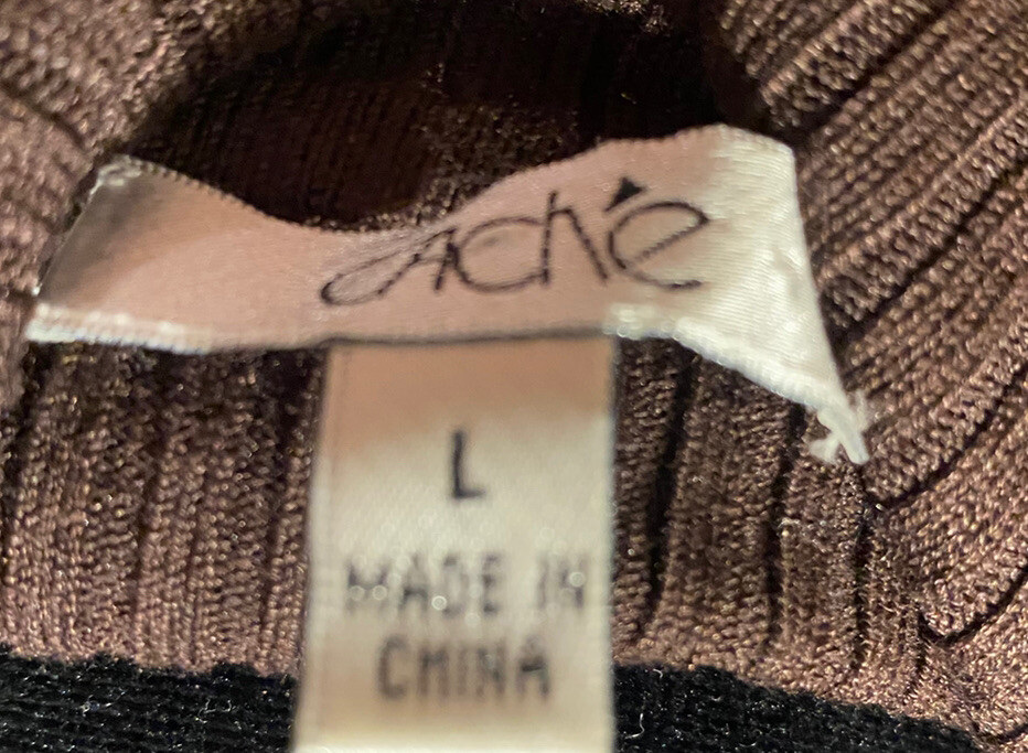 Cache Studded Zip Brown Jacket Size Large - image 9