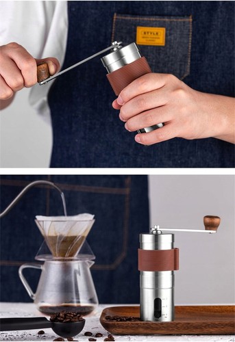 Manuelle Kaffe Mahlmühle Kaffeemühle Handkaffeemühle Coffee-Grinder 48*48*125 mm - Bild 3 von 12