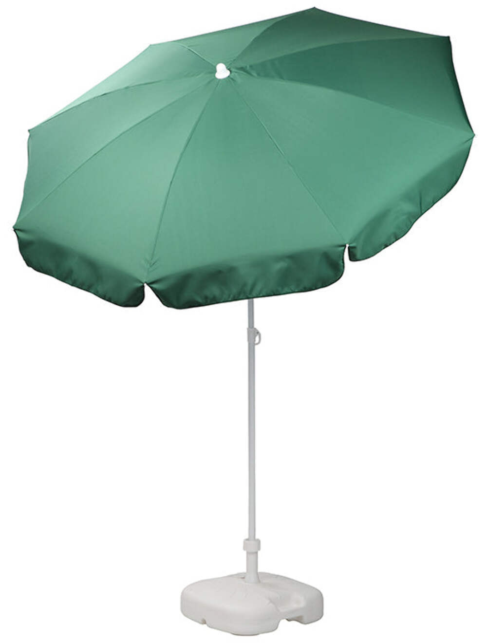 Patio Garden Beach Parasol Umbrella - Dark Green | 1.8m | Tilt Function | Made i