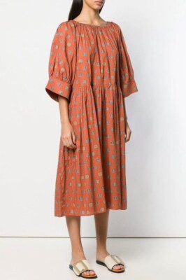 toteme brown silk dress Light Pink Vintage Lace Dress main image 1