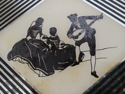 Joyero Art Deco Silueta La Majestuosa Caja de Cosméticos Madera Victoriana L👀k!! - Imagen 3 de 9