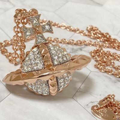 Vivienne Westwood Necklace Mayfair Large Pink Gold C:80cm T:4.2cm