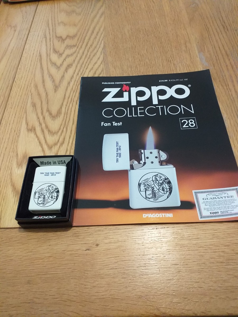 DeAgostini Zippo Collection Issue 28 Fan Test with magazine | eBay UK