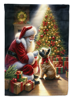 Cairn Terrier and Santa Claus Flag Garden Size DAC4088GF