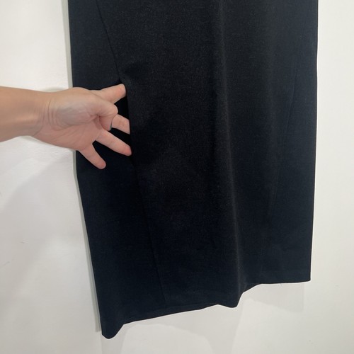 Club Monaco Strick Schichtkleid Robe anthrazit freiliegender Rücken Reißverschluss Karriere Größe S neu mit Etikett - Bild 3 von 6