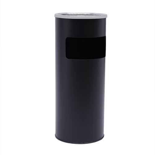 30L Standaschenbecher Edelstahl Aschenbecher mit M??lleimer Hotelbedarf Schwarz - Bild 20 von 24
