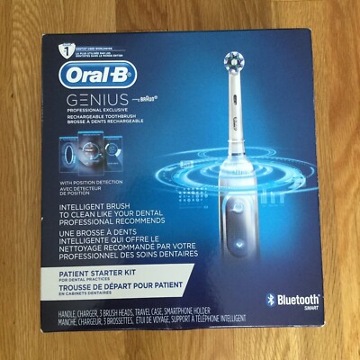 Oral B Genius Patient Starter Kit Rechargeable Electric Tooth brush Blue Tooth
