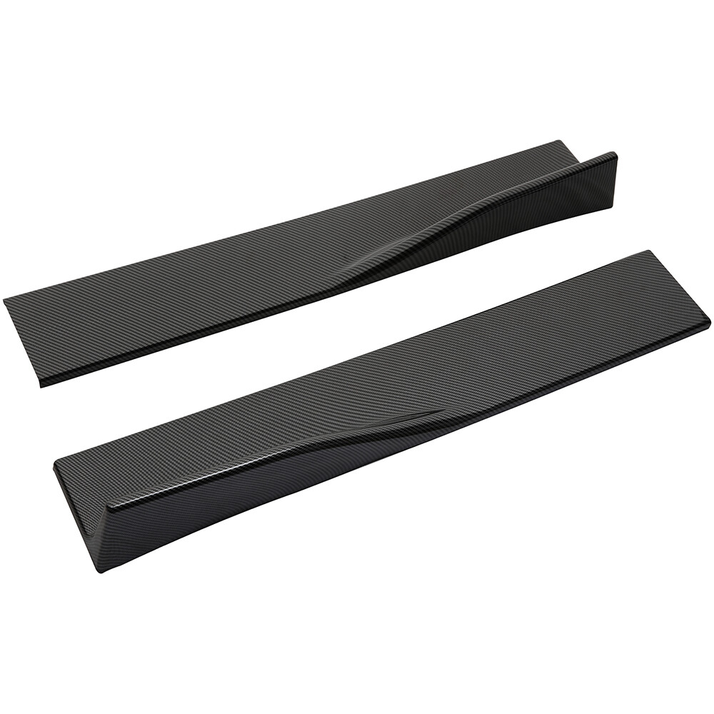 Carbon Fiber 86.6inch Side Skirt Extensions Rocker Panel For Bentley Continental