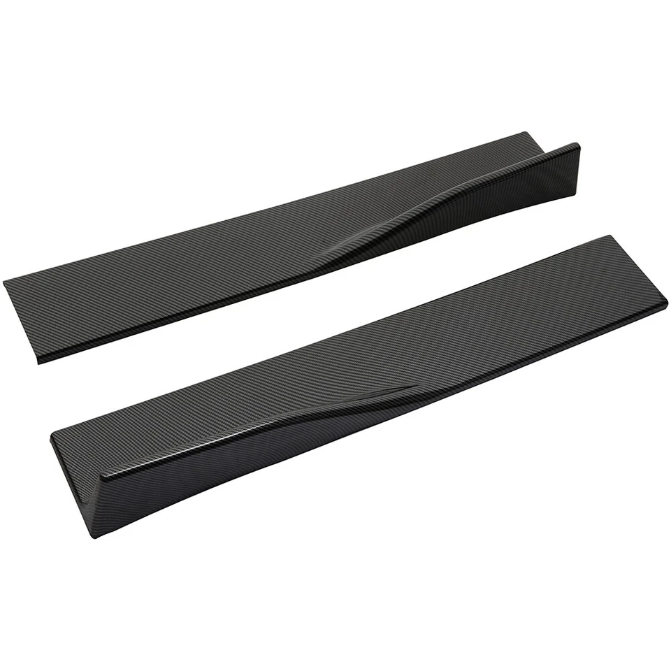 Carbon Fiber 86.6'' Side Skirt Rocker Panel Body Kit Lip Splitter For Alfa Romeo - Image 4 of 4