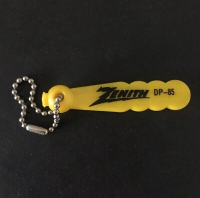 Vintage Keychain ZENITH ELECTRONICS Key Fob Ring DP-85 Made in USA By DARD