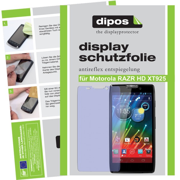2X Schutzfolie FüR Motorola Razr Hd Matt Displayschutzfolie Folie Antireflex-image