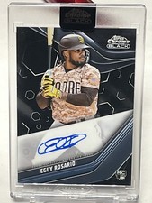 2023 Topps CHROME BLACK EGUY ROSARIO AUTO PADRES RC CBA-ERO ENCASED A