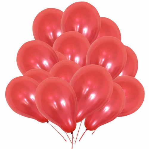 10-100 PEARL Metallic Helium Air BIODEGRADABLE Quality Birthday Wedding Balloons - Picture 13 of 20