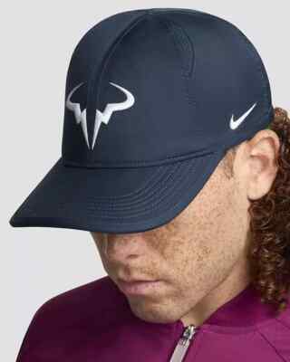 Nike Rafa Nadal Adjustable Tennis Club Cap Armory Navy White