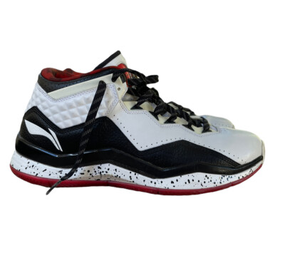 WAY OF WADE OVERTOWN LI-NING WOW 3 DWYANE WHITE BLACK RED Sz 12 NOT INSOLES