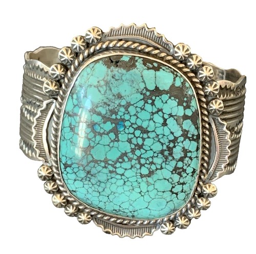 VINTAGE Native American Navajo GARY REEVES Turquoise Sterling