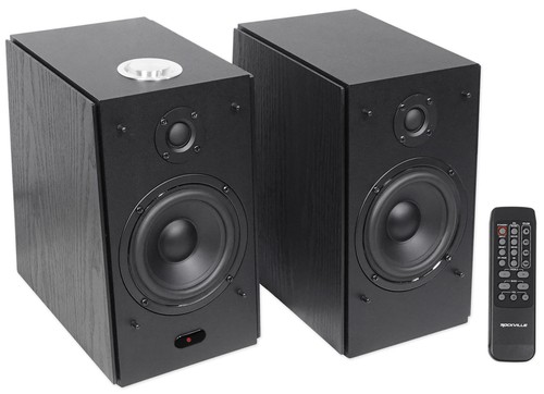 (2) Rockville HD5B 5" Powered Studio Monitor Bluetooth Bookshelf Speakers-Black - Picture 2 of 10