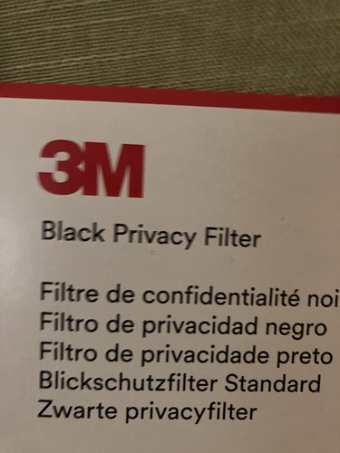 3M Black Privacy Filter WideScreen 15.0* PF150C3B -Black! Imperfect Box. - Picture 2 of 5