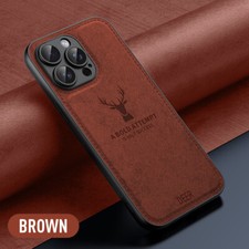 For iPhone 17 15 14 13 Pro Max 12 11 Hybrid Leather Case Soft Shockproof Cover