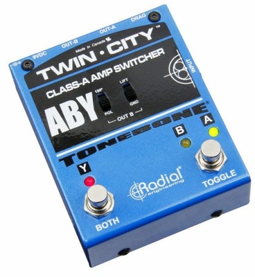 Radial Engineering Bones Twin City ABY Amp Switcher Pedal - OPEN BOX