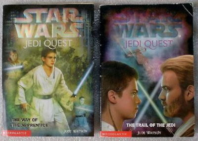 2 STAR WARS JEDI QUEST Jude Watson 1 & 2 TRAIL OF JEDI WAY OF APPRENTICE