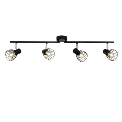 Brilliant Decken Strahler Spot Leuchte Lampe BLACKY Metall schwarz 81,5x19,5 cm