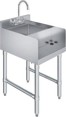 #ad 22 in. x 18 in Stainless Steel Utility Blender Station with Dump Sink and Faucet $419.00