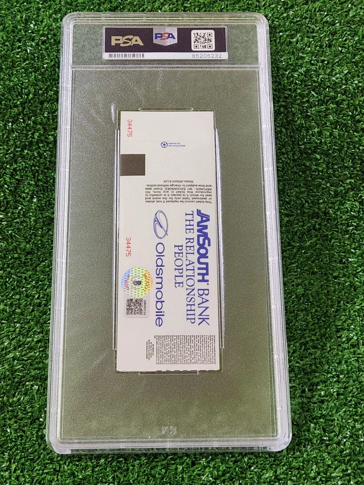 Ladainian Tomlinson Signed 2001 Senior Bowl Ticket Slub PSA Auto GEM MT 10 - Image 2 of 2