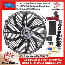 120w 3500cfm Performance 12v Automotive Electric Radiator Cooling Fan 16inch