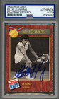 Billie Jean King SIGNED 1990 SI For Kids Tennis Card #210 Auto Authentic PSA DNA