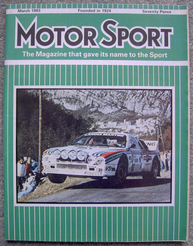 Motor Sport (March 1983) Ferrari 308 GTBi, Ford XR3i, RS1600i, Daytona 24 hrs