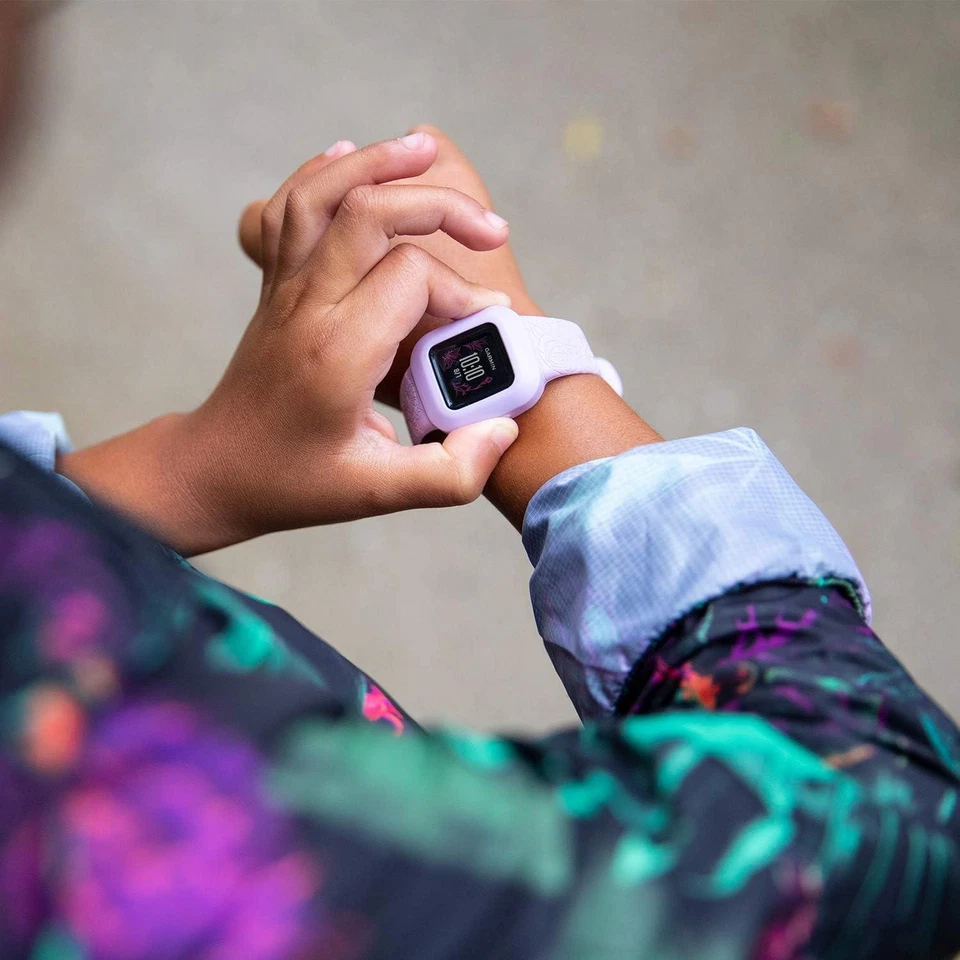 Garmin Vivofit Jr. 3 Fitness Tracker for Kids Junior 3 Lilac Floral - Bild 4 von 4