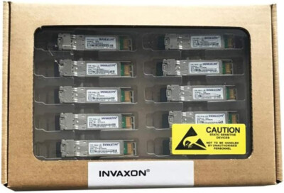 INVAXON 10-Pack 100% Compatible SFP-10G-LR 10G SFP+ Transceiver 1310nm 10km